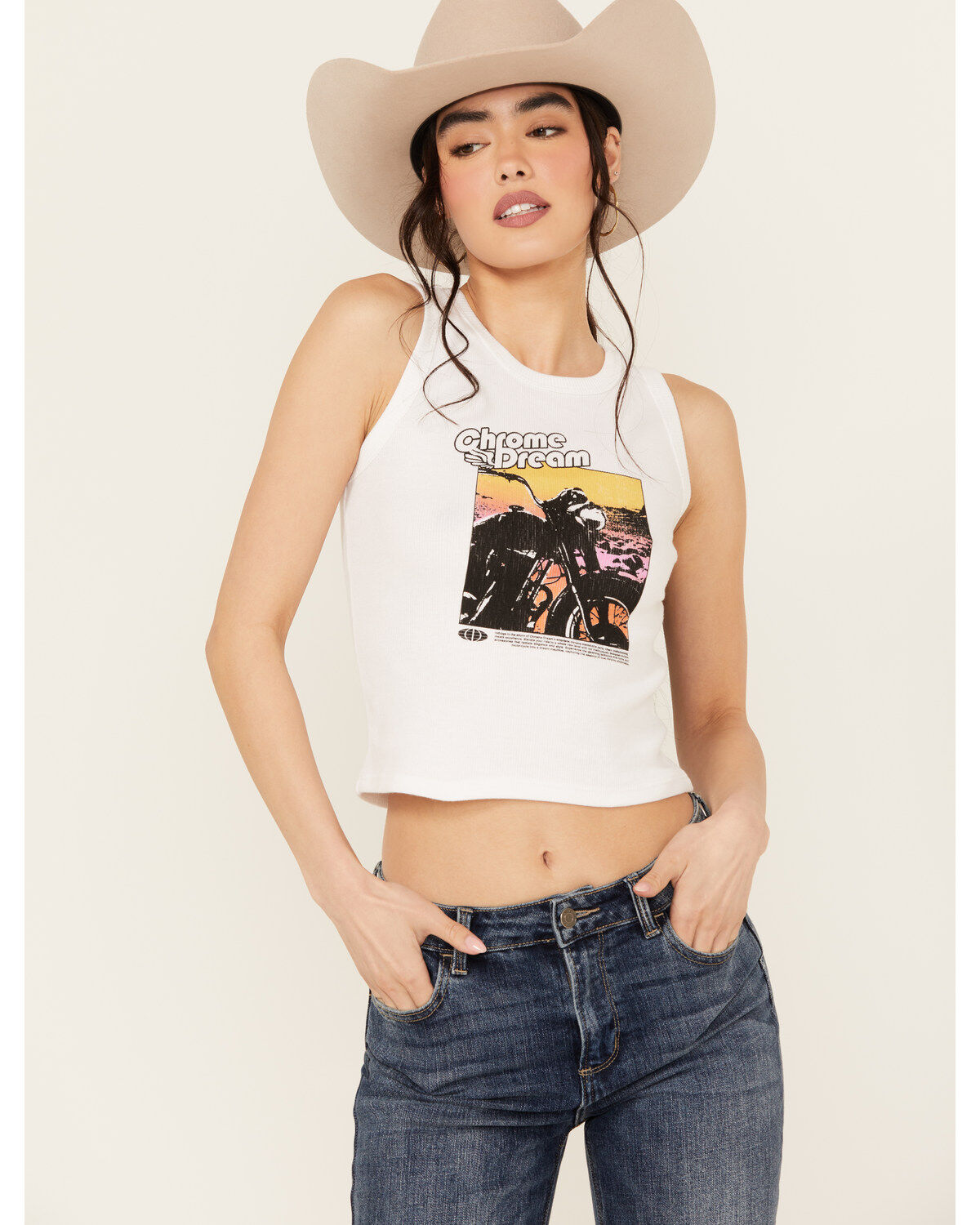 Girl Dangerous Women's Chrome Dream Motor Graphic Tank