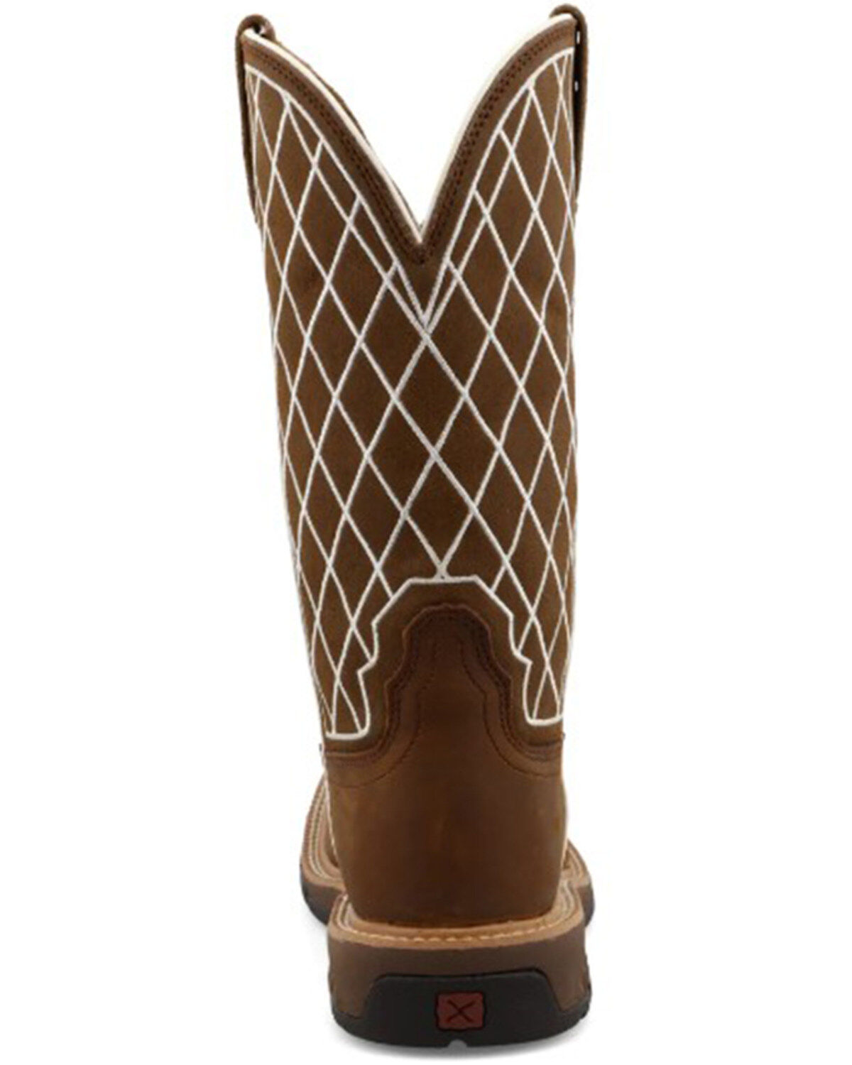 Twisted X Women's Distressed Brown Western Work Boots - Soft Toe