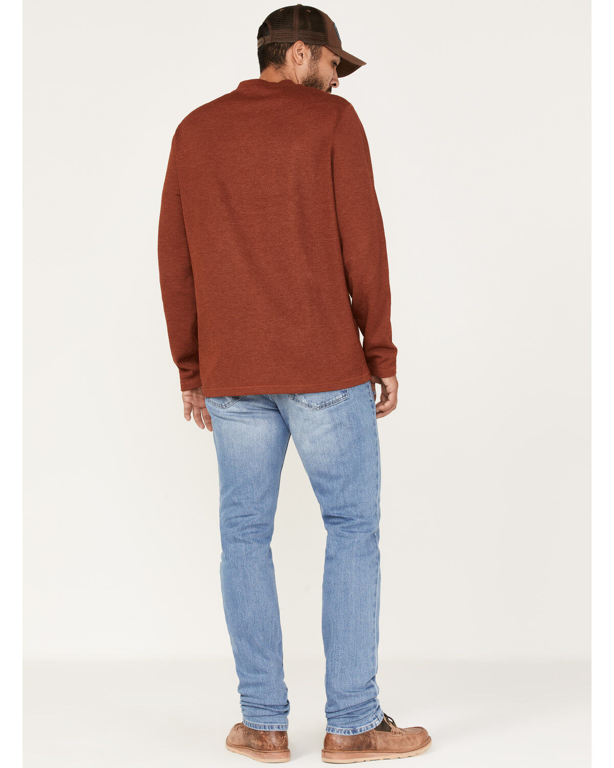 Brothers and Sons Men's Arizona Light Wash Distressed Stretch Slim Straight Jeans