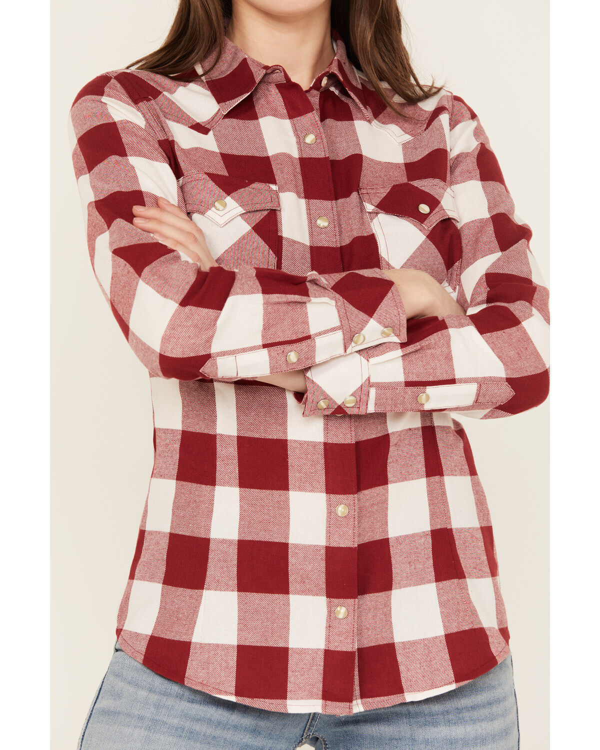 Wrangler Retro Women's Boot Barn Exclusive Long Sleeve Snap Western Flannel Shirt