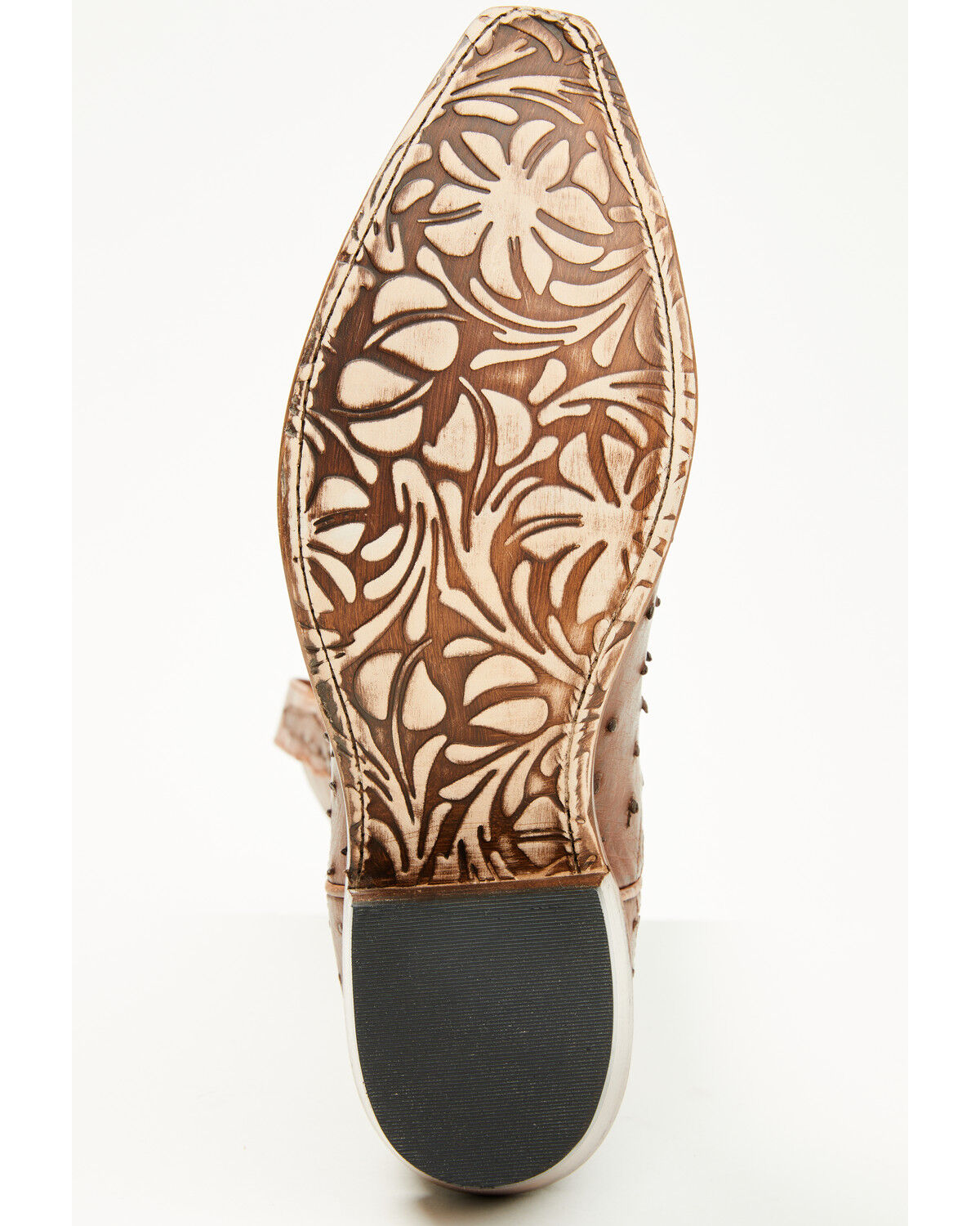 El Dorado Women's Camille Exotic Ostrich Tall Western Boots - Snip Toe