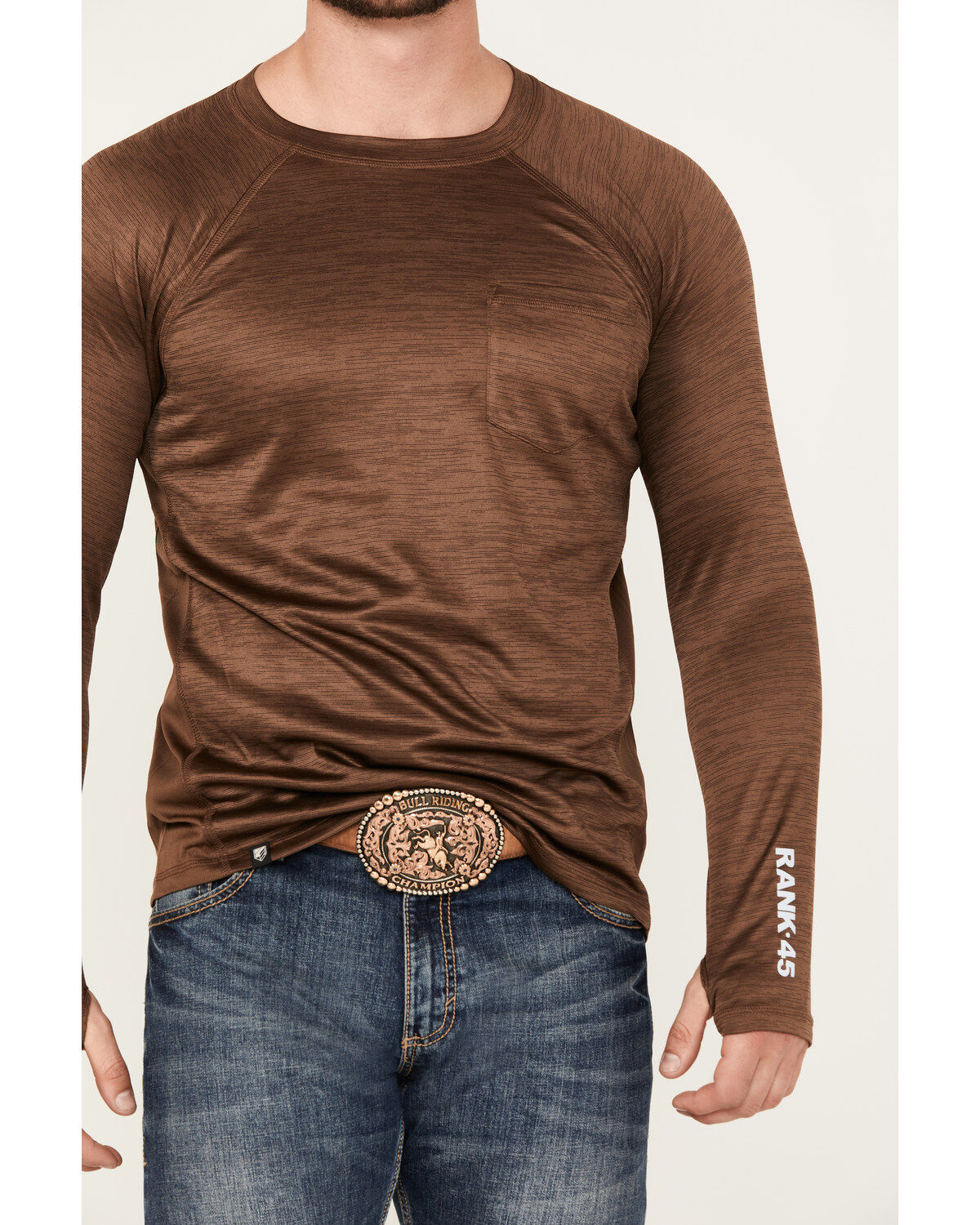 RANK 45® Men's Long Sleeve Performance T-Shirt
