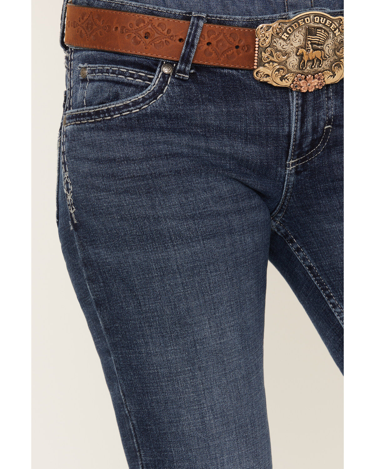 Wrangler Retro Women's Sadie Bootcut Medium Wash Low Rise Stretch Jeans