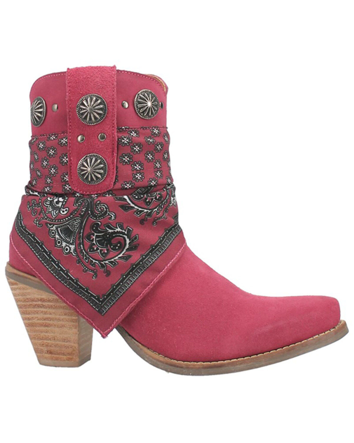 Dingo Women's Suede Bandida Western Booties - Round Toe