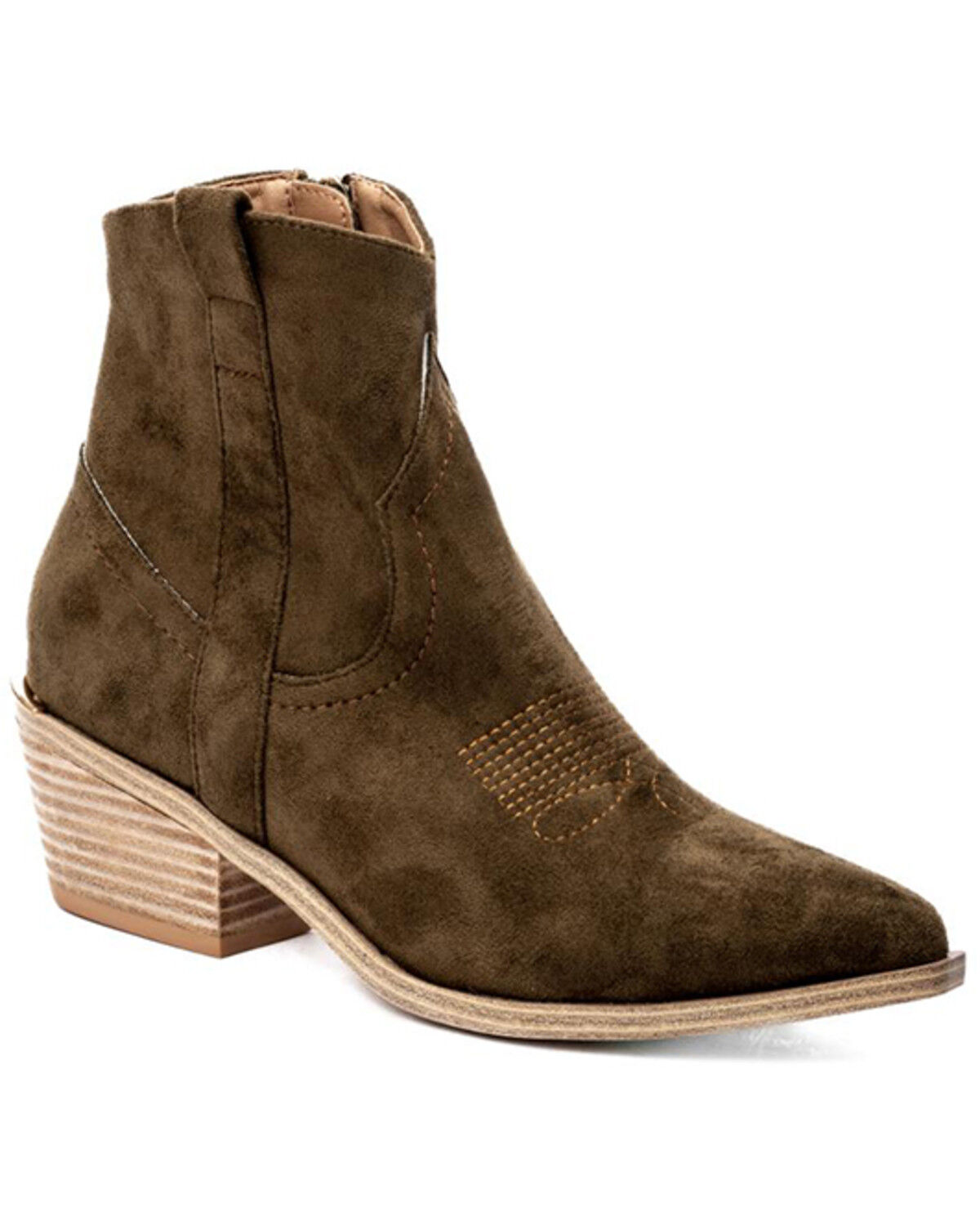 Hey Girl by Corkys Women's Quittin Time Fashion Booties - Snip Toe