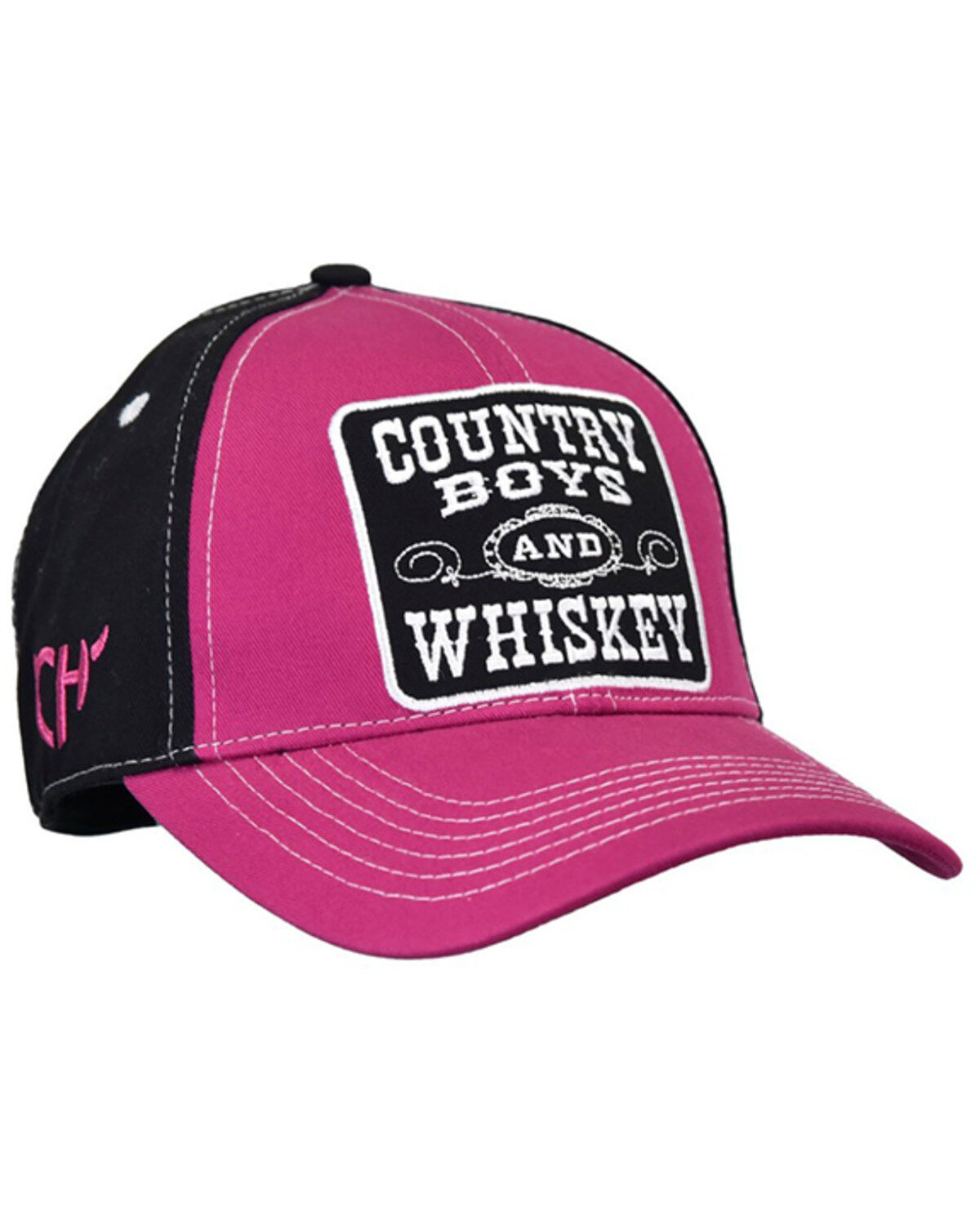 Cowgirl Hardware Women's Country Boys and Whiskey Ball Cap