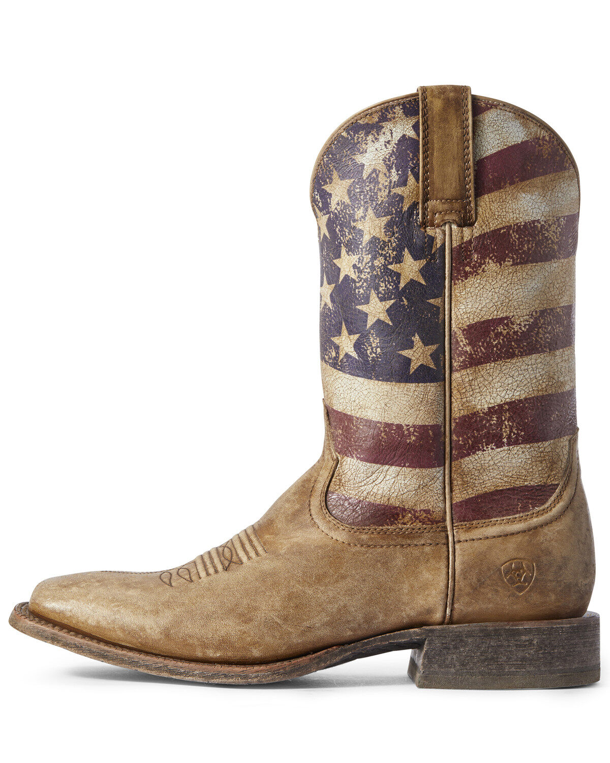 Ariat Men's Circuit Proud American Flag Western Boots - Broad Square Toe