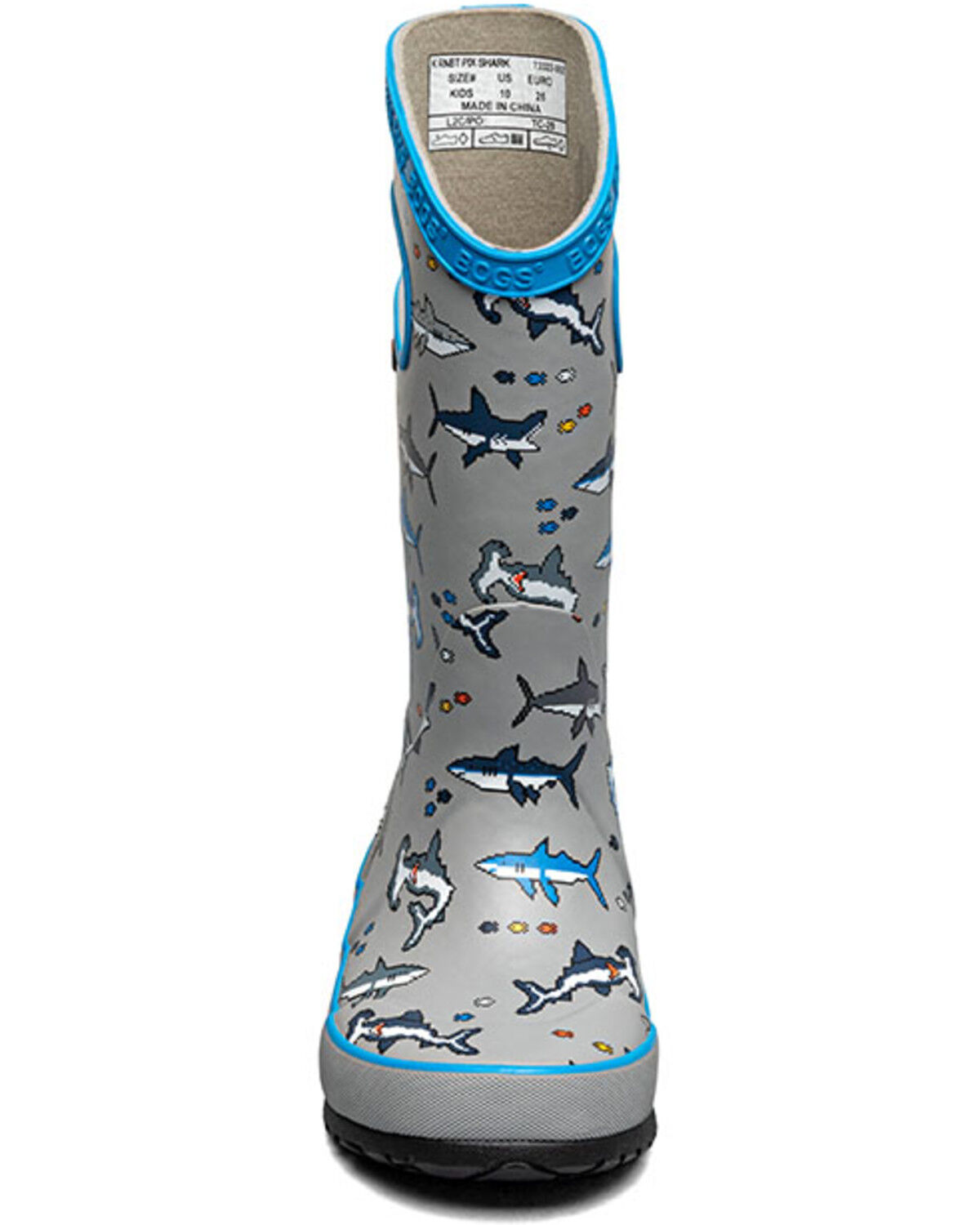Bogs Boys' Pixel Shark Rainboots