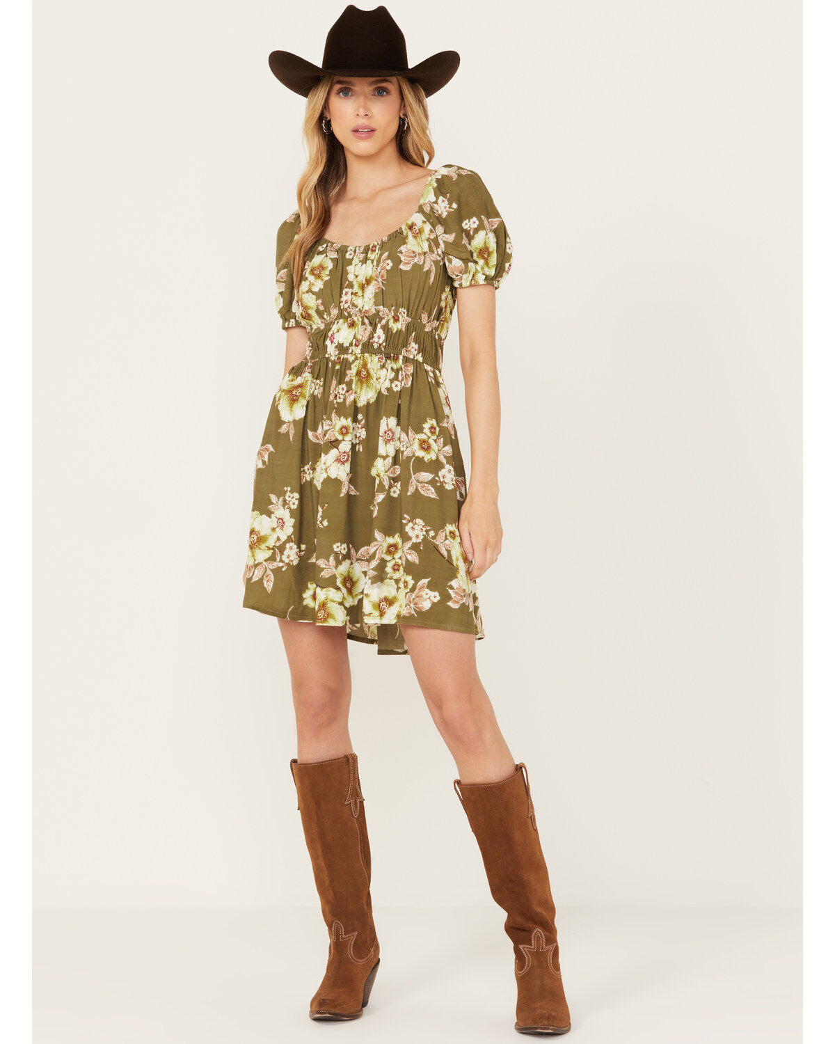 Band of the Free Women's Floral Print Mini Dress