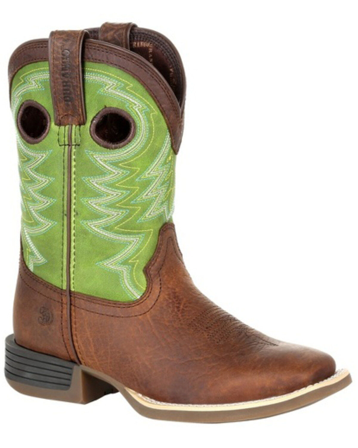 Durango Boys' Lil Rebel Pro Lime Western Boots - Square Toe
