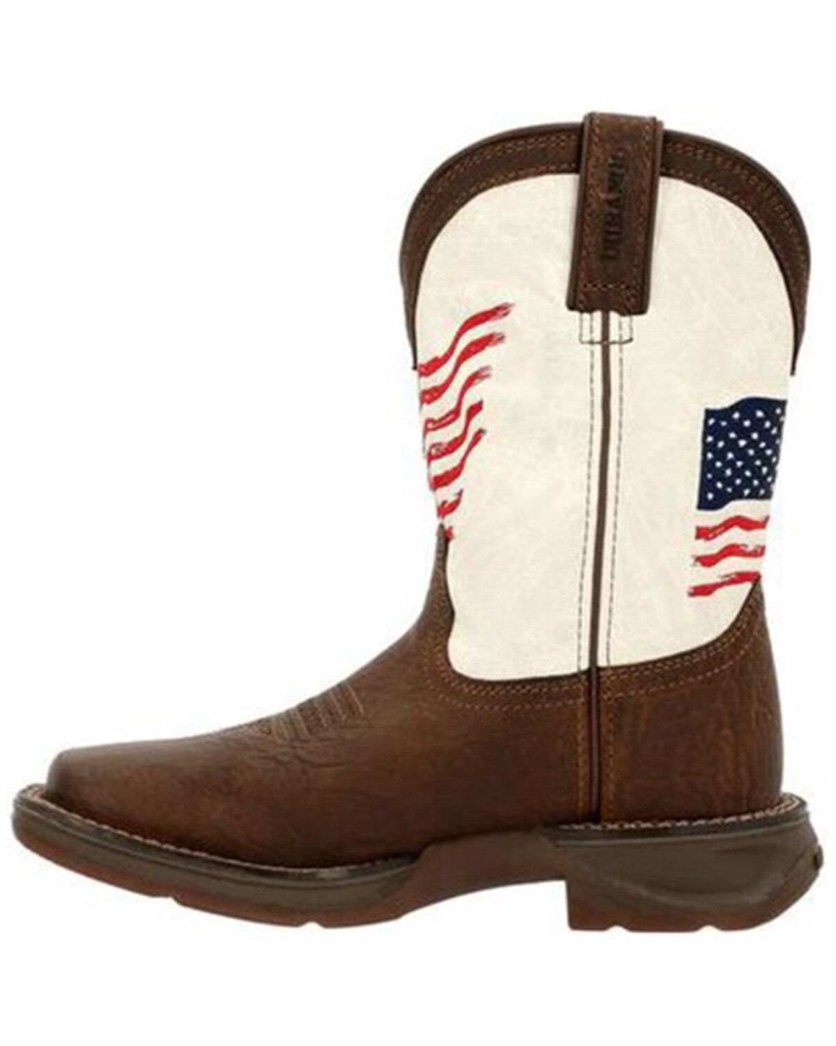Durango Boys' Rebel Distressed Flag Western Boots - Square Toe