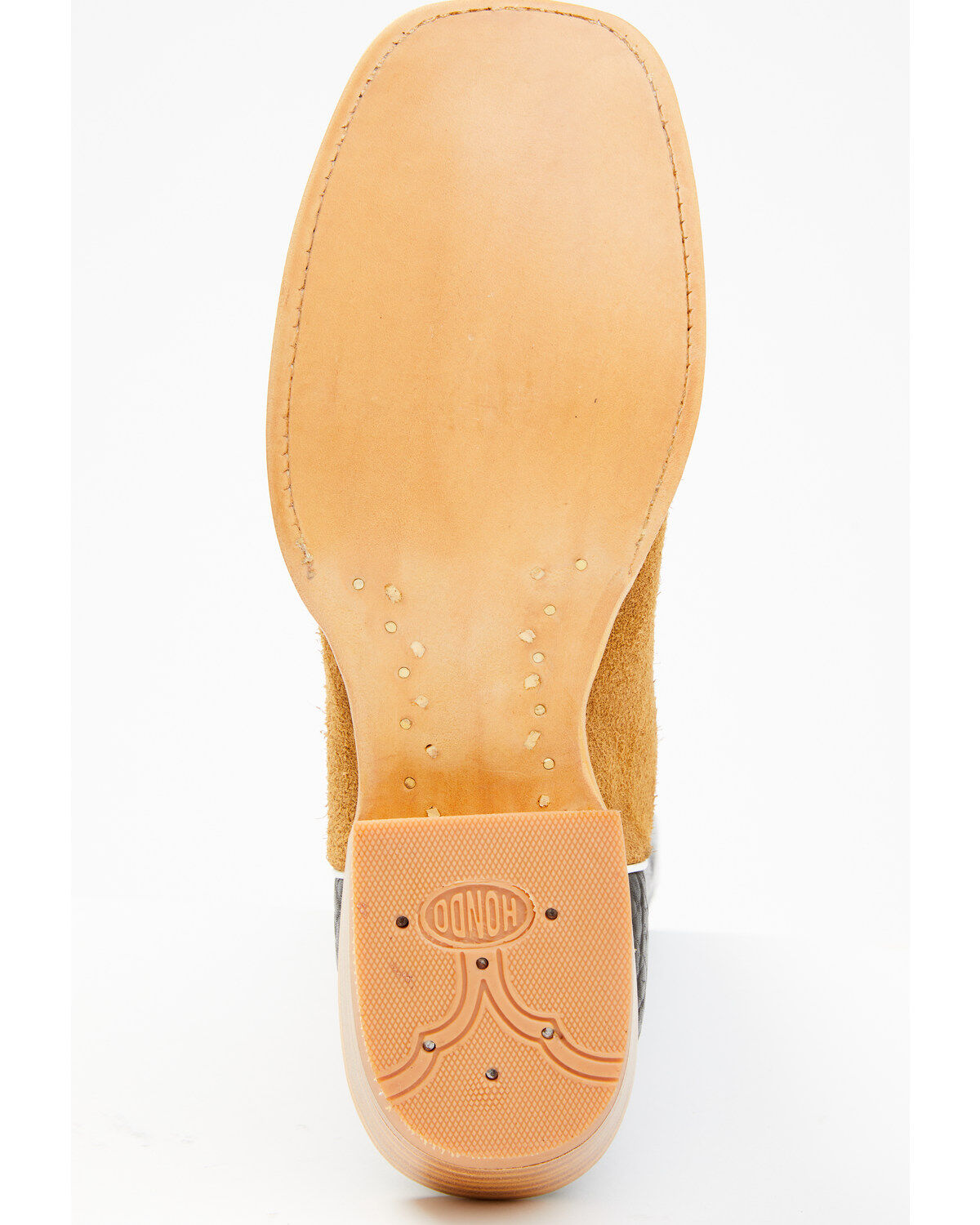 Hondo Boots Men's Roughout Western Boots - Broad Square Toe