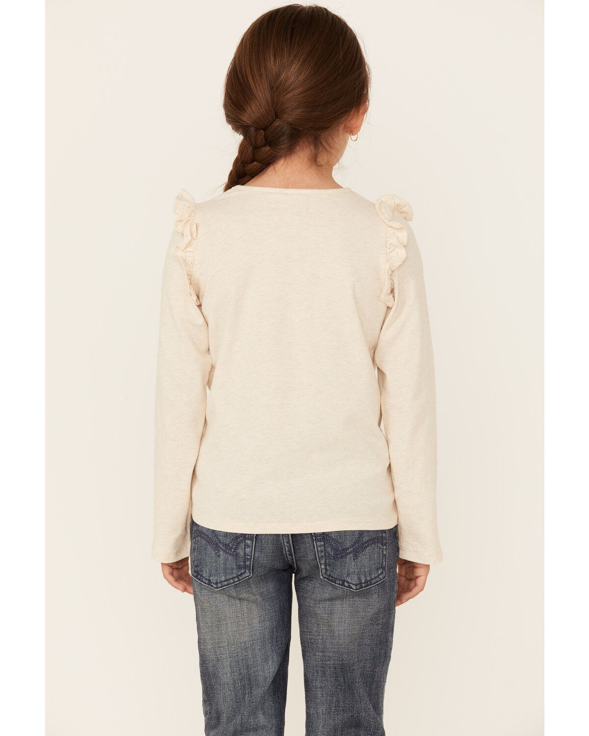 Wrangler Girls' Cowgirl First Long Sleeve T-Shirt