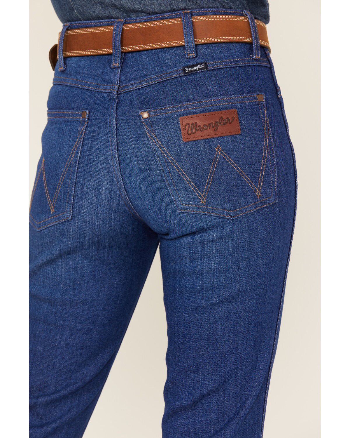 Wrangler Retro Women's Frances Medium Wash High Rise Trouser Stretch Denim Jeans