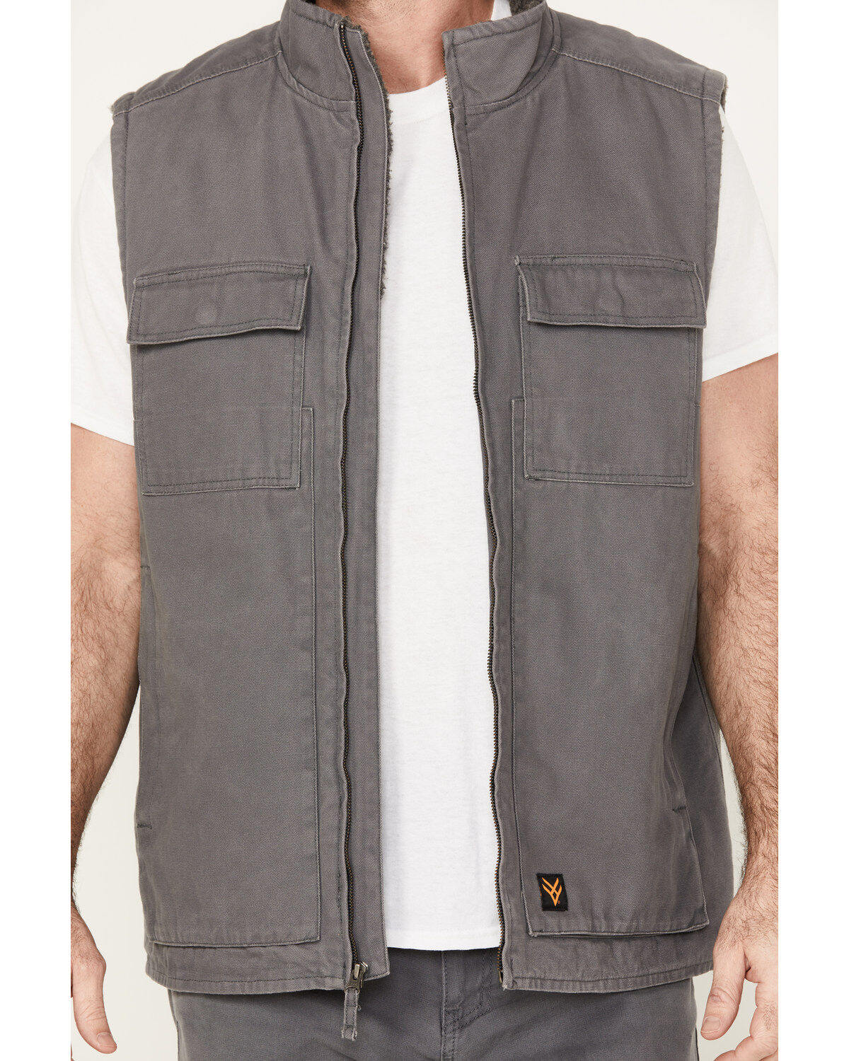 Hawx Men's Weathered Sherpa Lined Work Vest