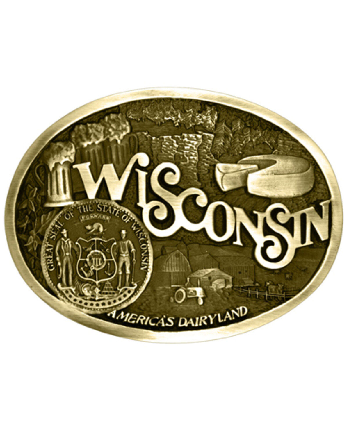 Montana Silversmiths Women's Wisconsin Cast Belt Buckle