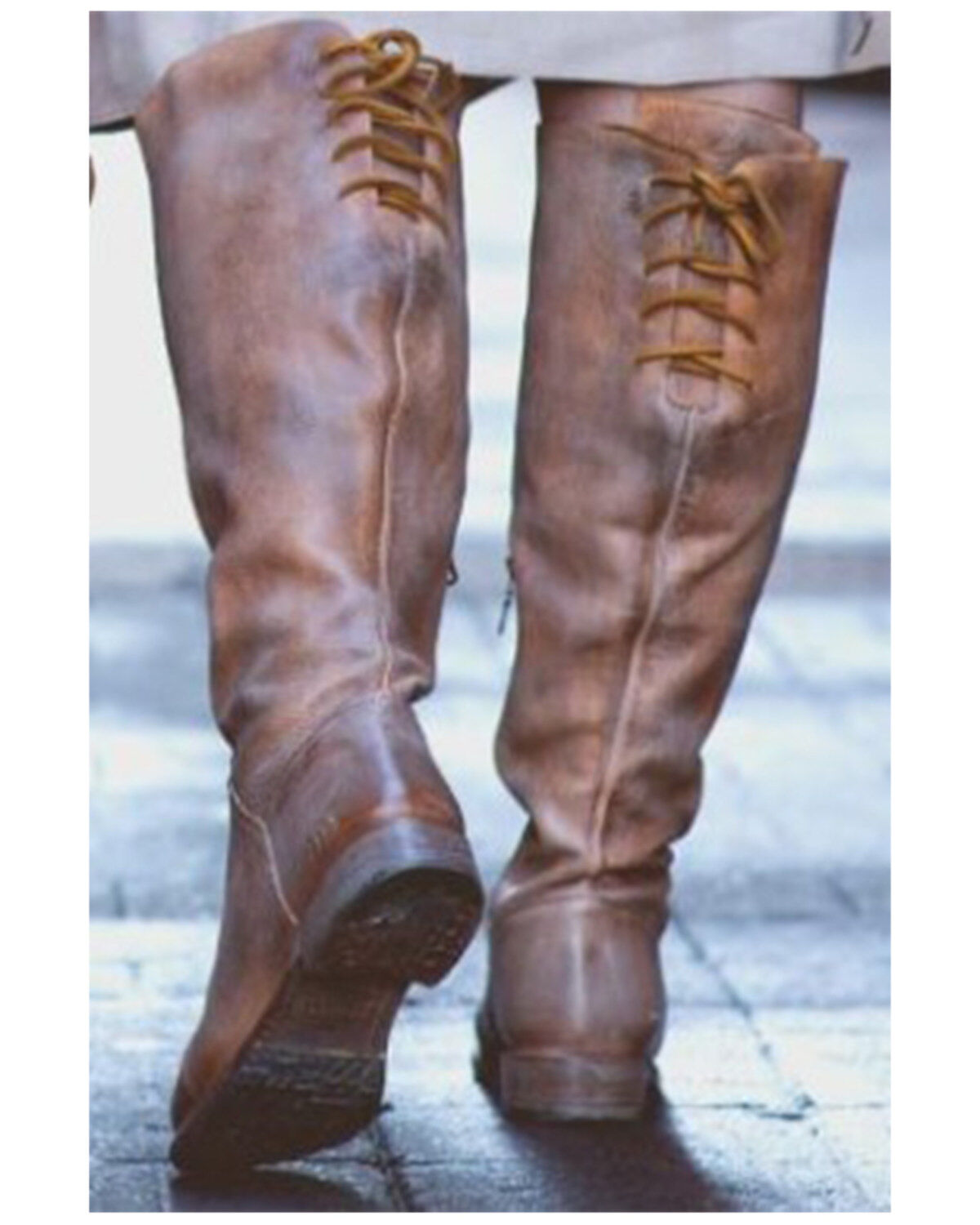 Bed Stu Women's Manchester Wide Calf Tall Boots - Round Toe