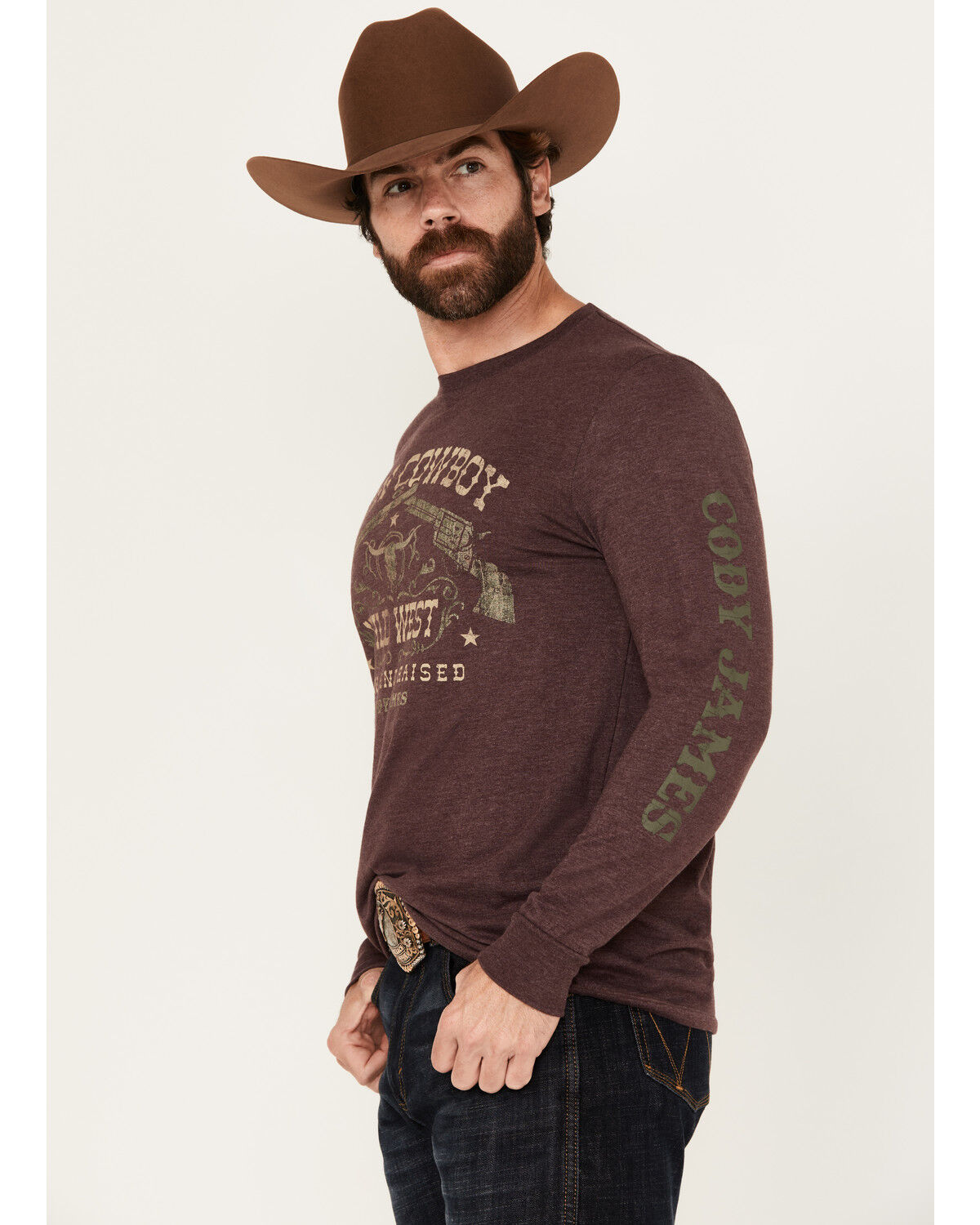 Cody James Men's Iron Pistols Long Sleeve Graphic T-Shirt