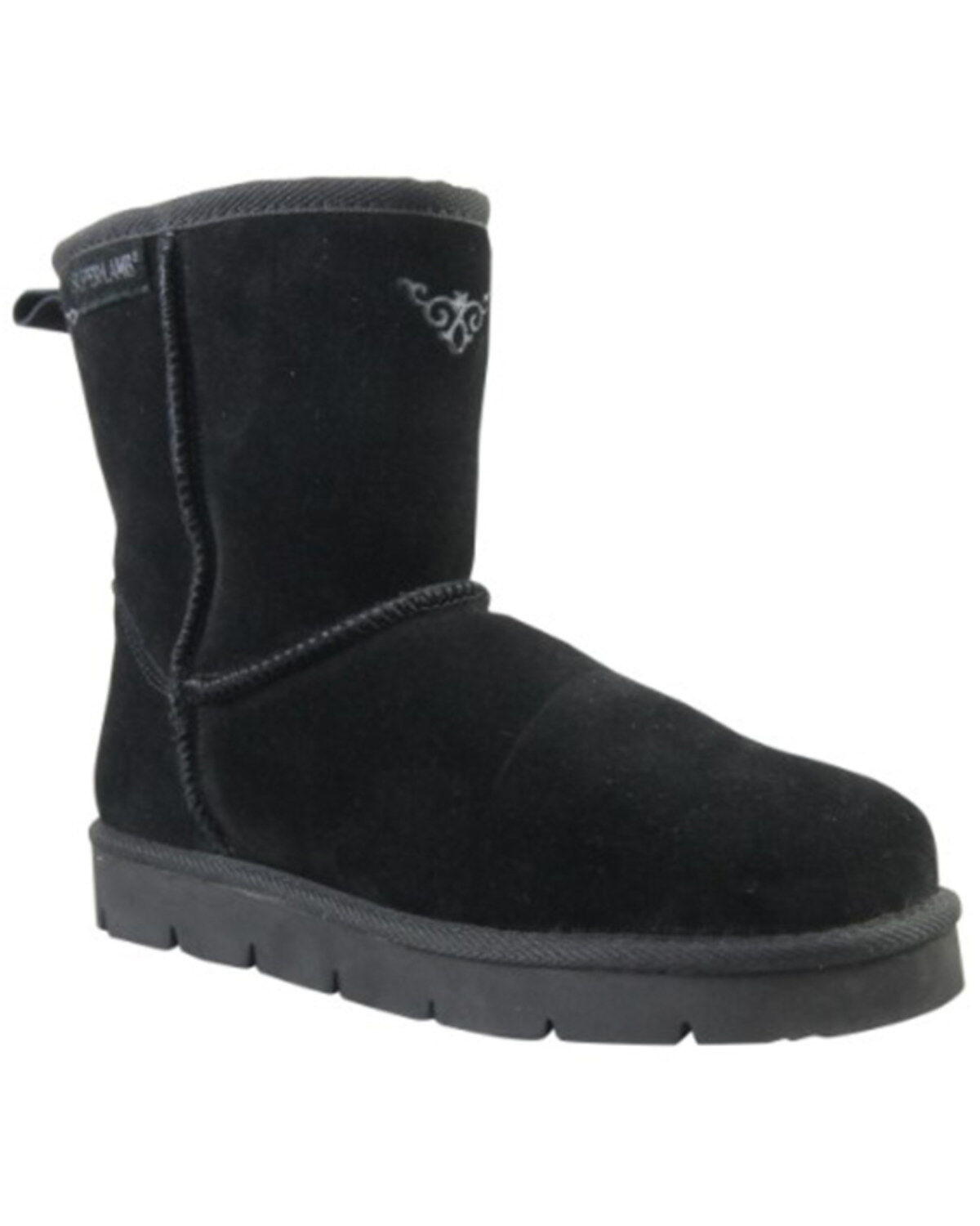 Superlamb Women's Argali 7.5" Suede Leather Pull On Casual Boots - Round Toe