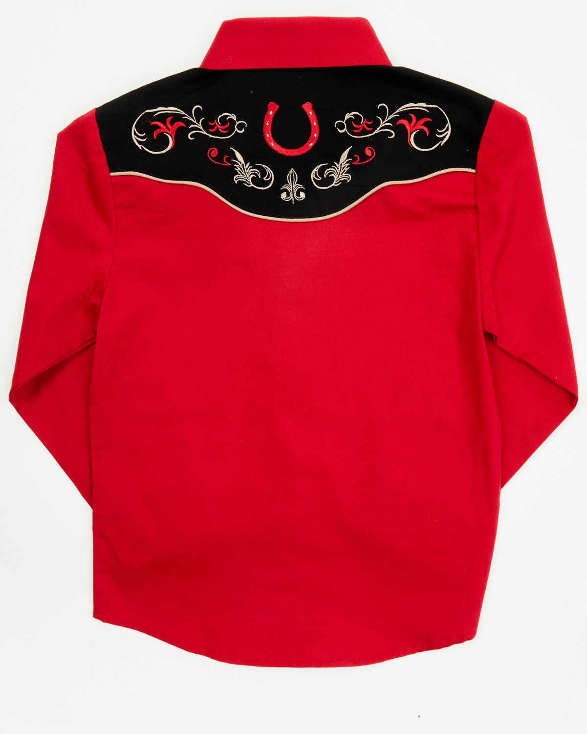 Avalon Boys' Embroidered Long Sleeve Snap Western Shirt