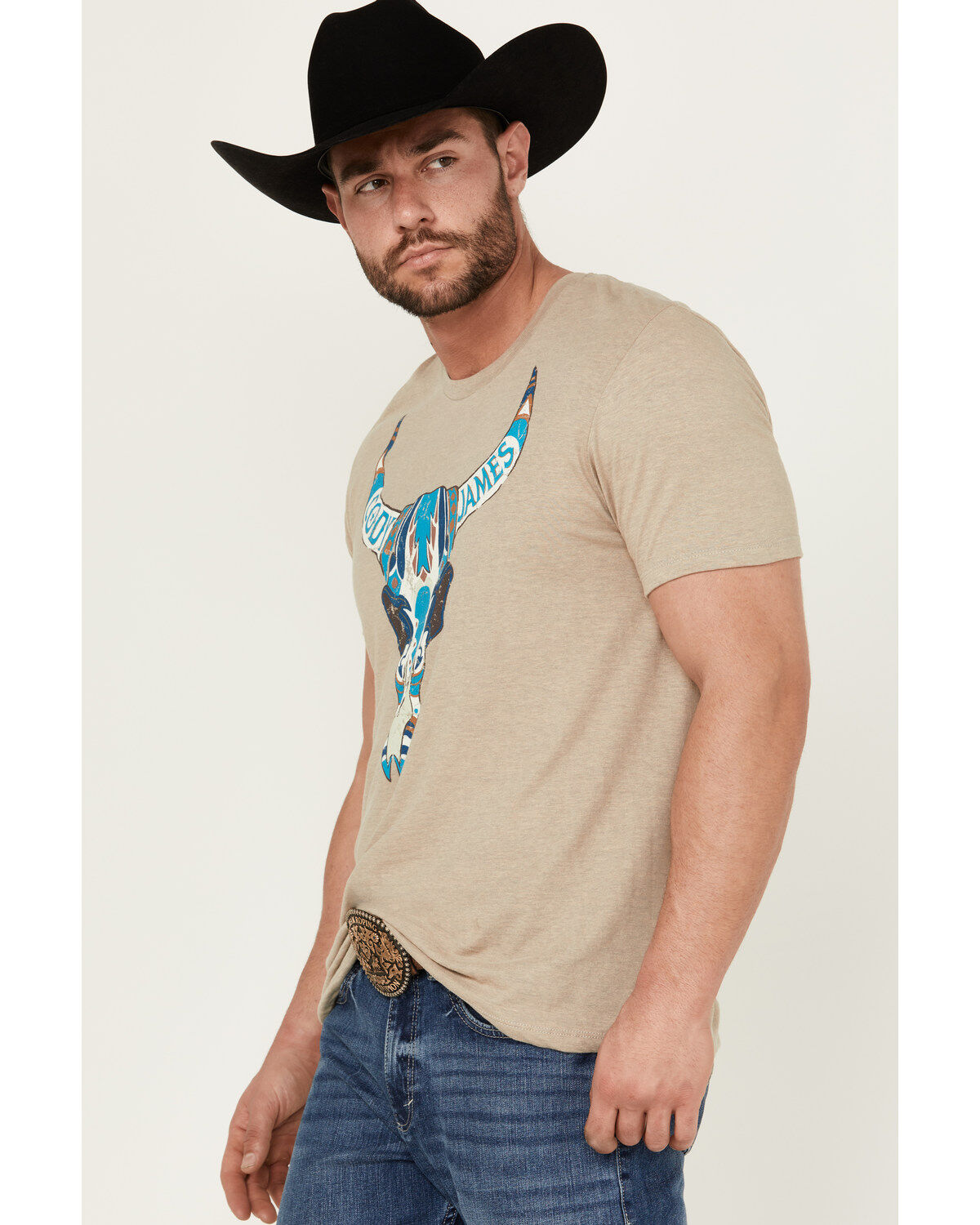 Cody James Men's Southwest Reins Logo Short Sleeve Graphic T-Shirt