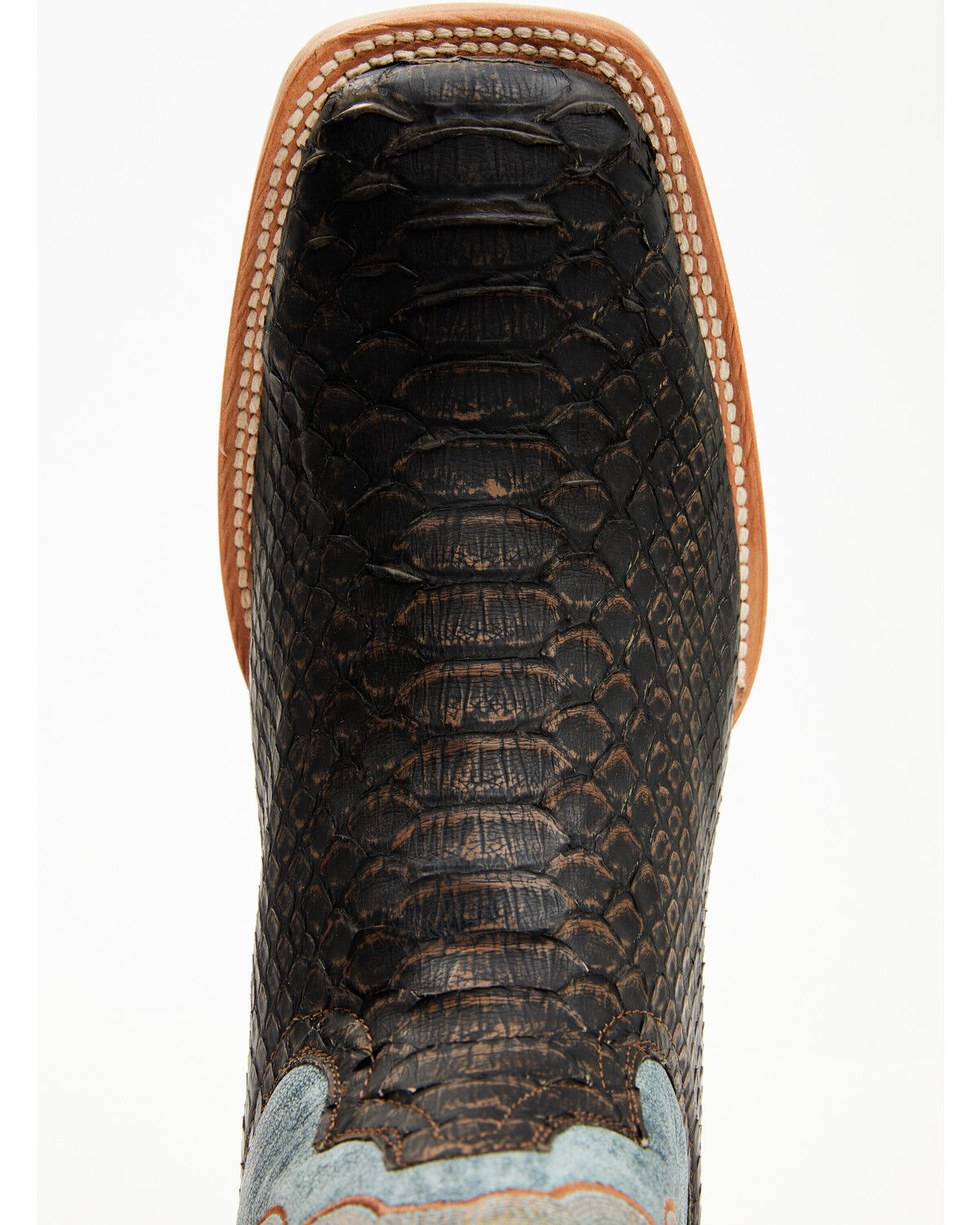 Tanner Mark Men's Python Exotic Western Boots - Broad Square Toe