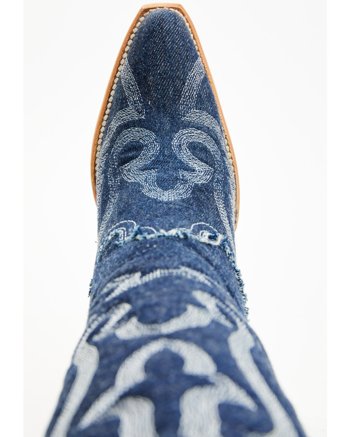 Corral Women's Denim Embroidered Tall Western Boots - Snip Toe