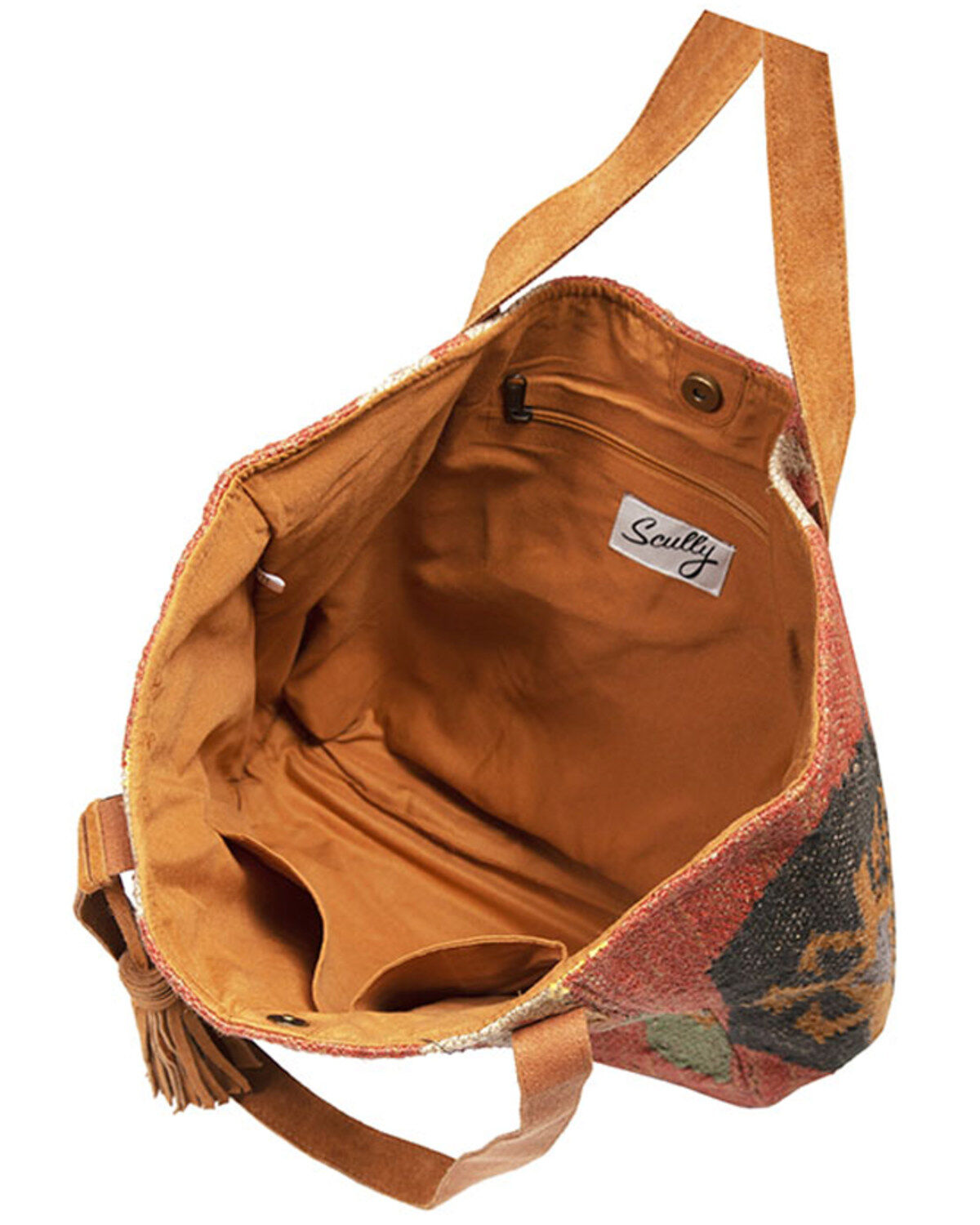 Scully Women's Woven Suede Trim Handbag