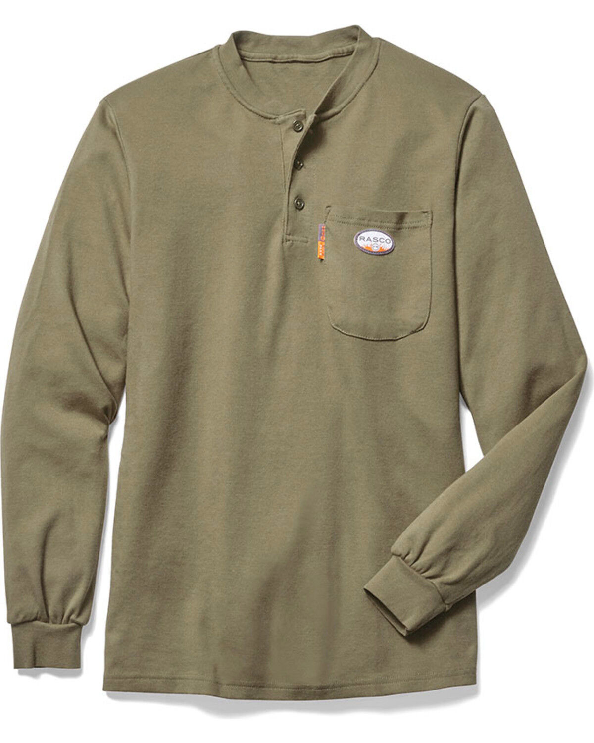 Rasco Men's FR Long Sleeve Work Henley