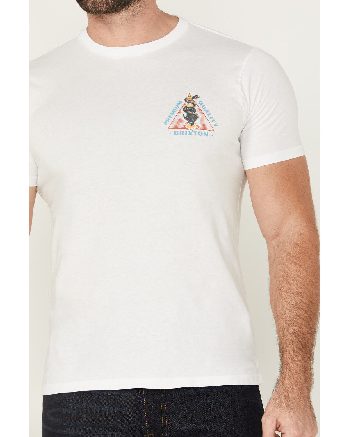 Brixton Men's Sparky Snake Short Sleeve Graphic T-Shirt
