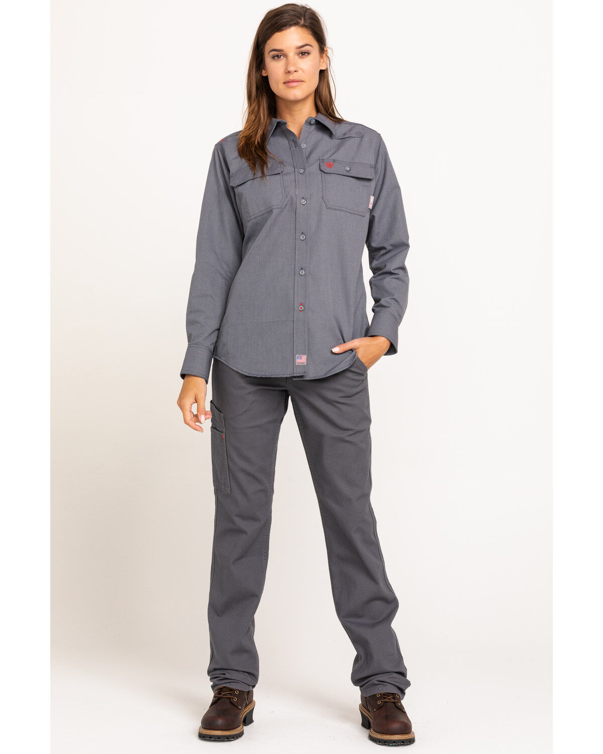 Ariat Women's FR Featherlight Long Sleeve Work Shirt