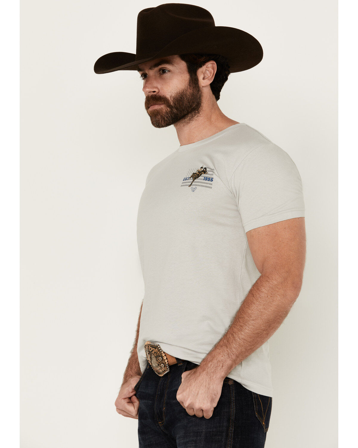Cowboy Hardware Men's American Made Short Sleeve Graphic T-Shirt
