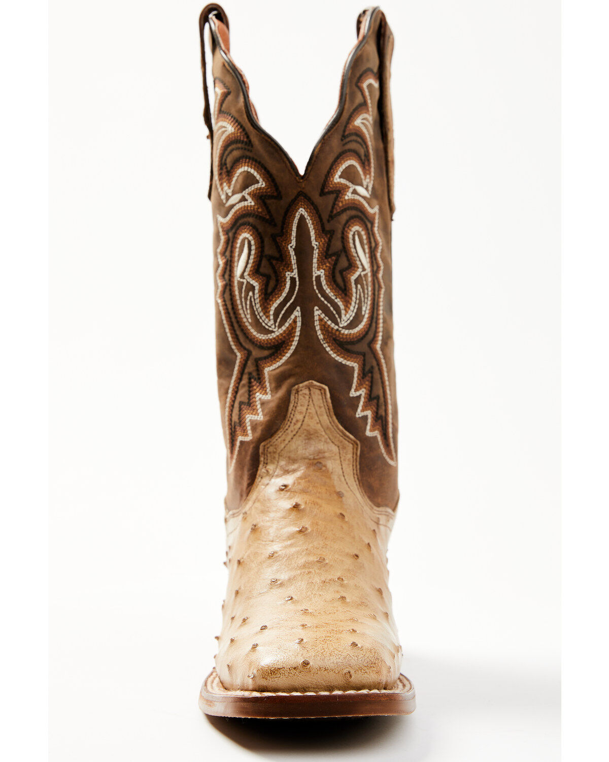 Dan Post Women's Exotic Full Quill Ostrich Western Boots - Broad Square Toe