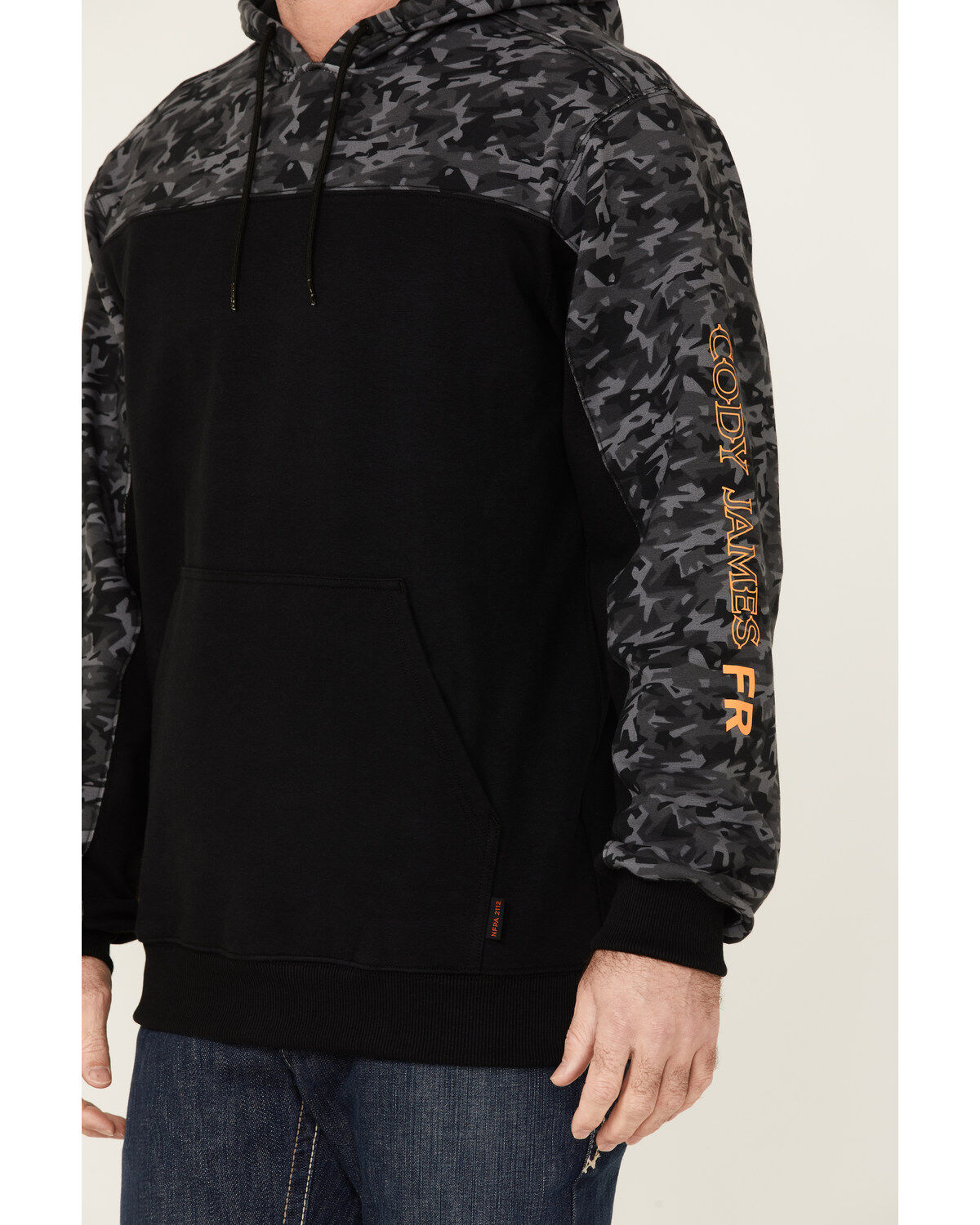 Cody James Men's FR Printed Fleece Hooded Work Sweatshirt