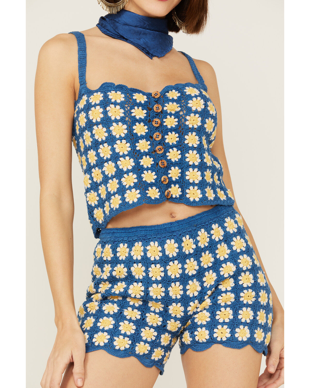 Sadie & Sage Women's Daisy Crochet - 2-Piece Set