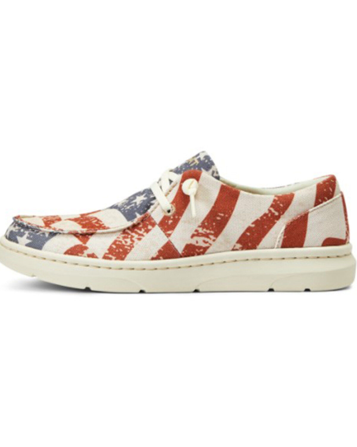 Ariat Women's Distressed Flag Print Hilo Flx Foam Slip-On Casual Shoe
