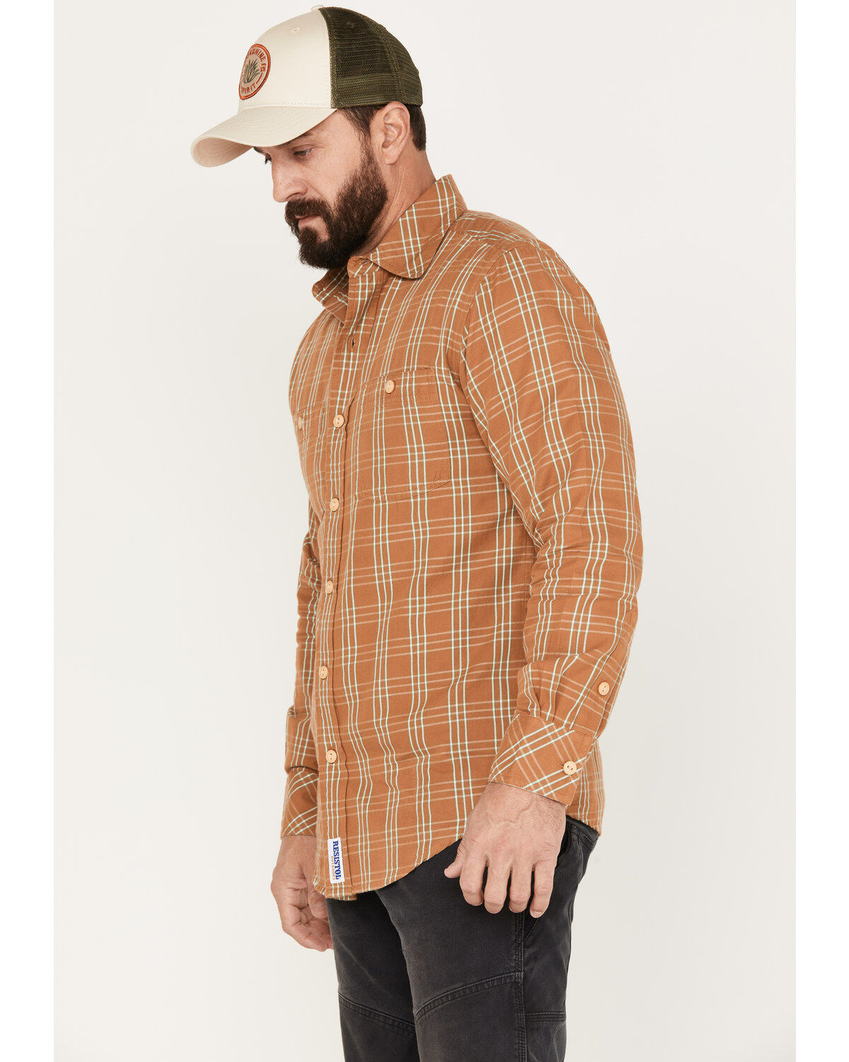 Resistol Men's Welby Plaid Button Down Western Shirt