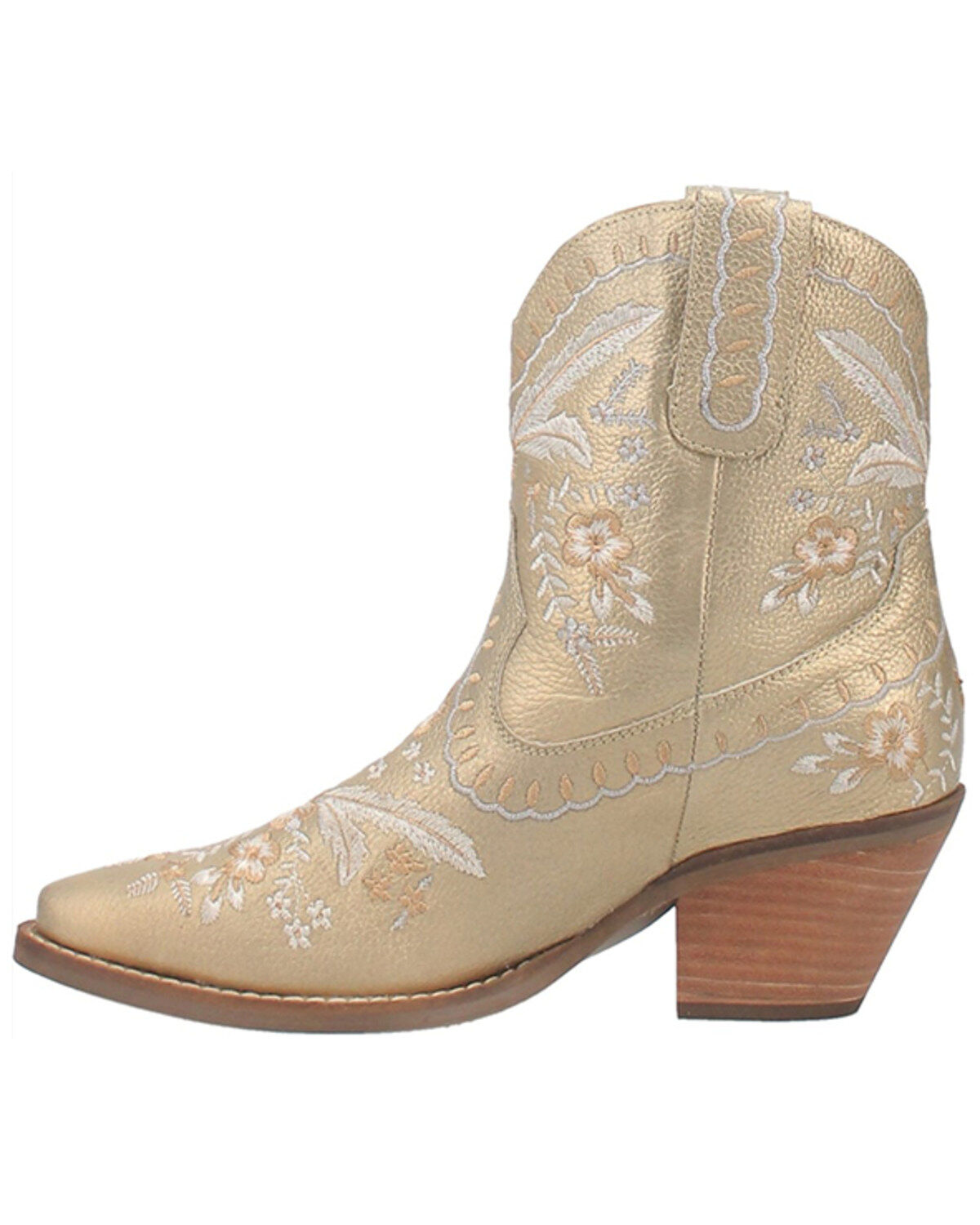 Dingo Women's Primrose Embroidered Floral Western Booties - Snip Toe
