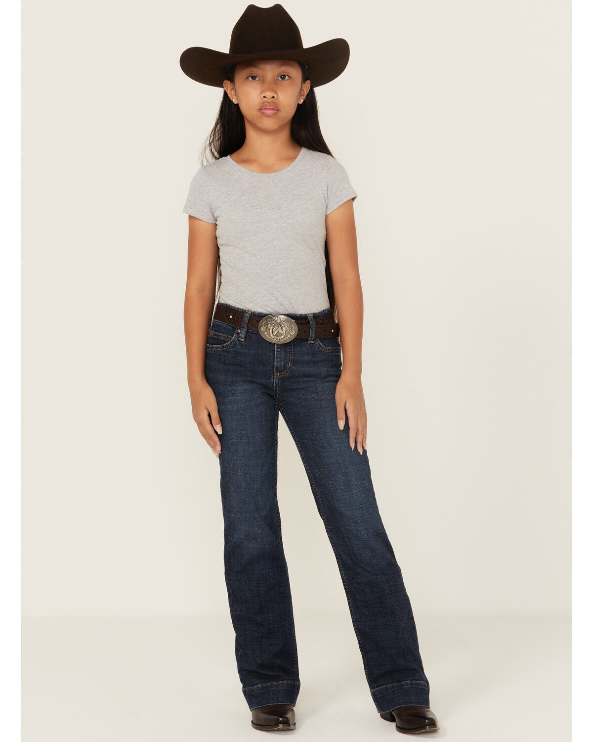 Wrangler Girls' Trouser Stretch Denim Jeans