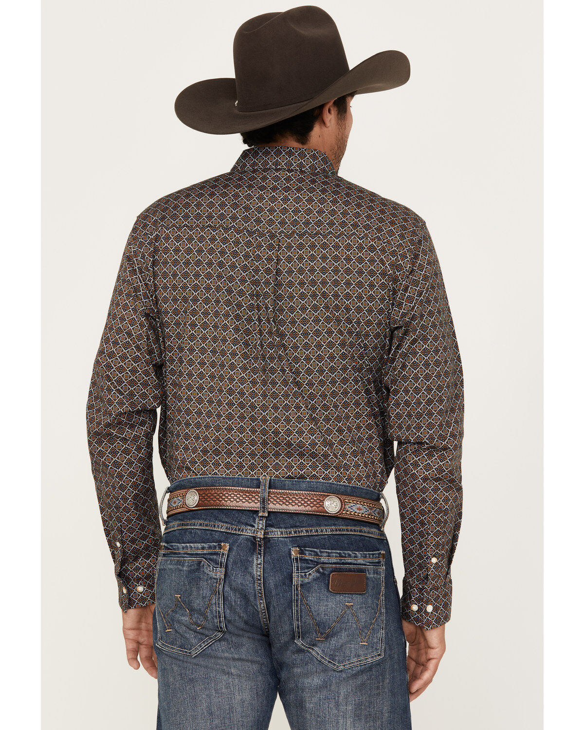 Cody James Men's Money Maker Print Long Sleeve Button Down Western Shirt - Big