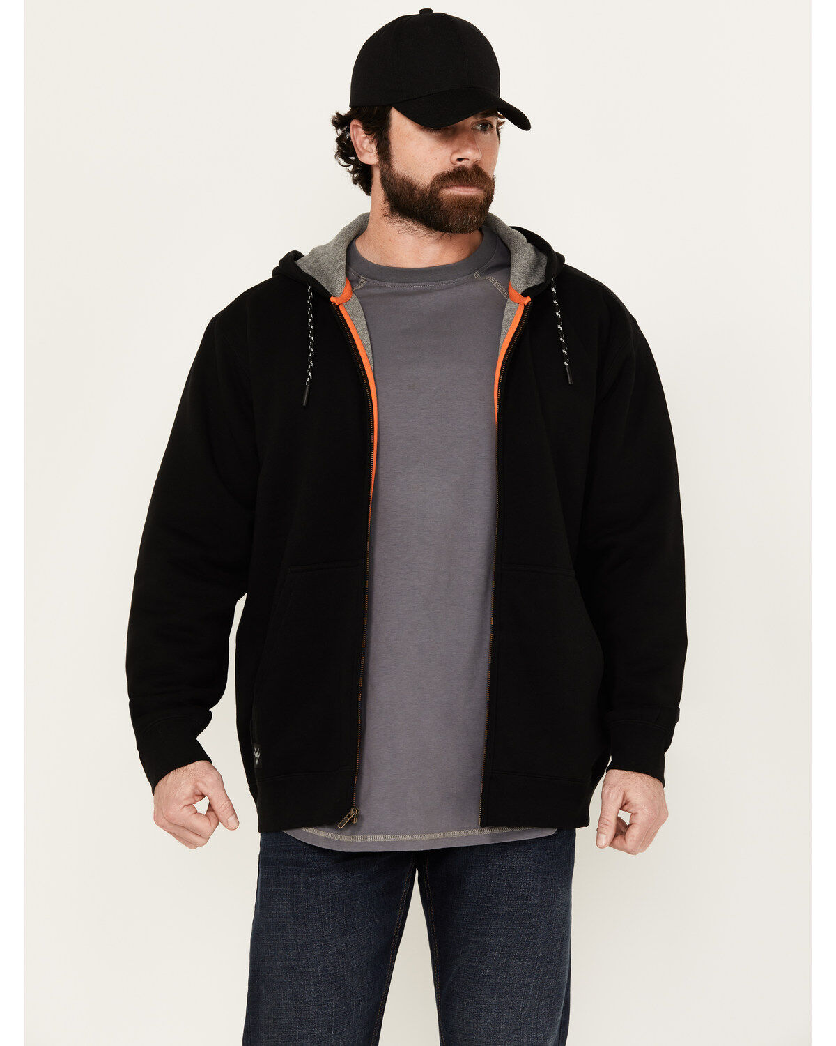 Hawx Men's Zip Front Hooded Zip Jacket - Big