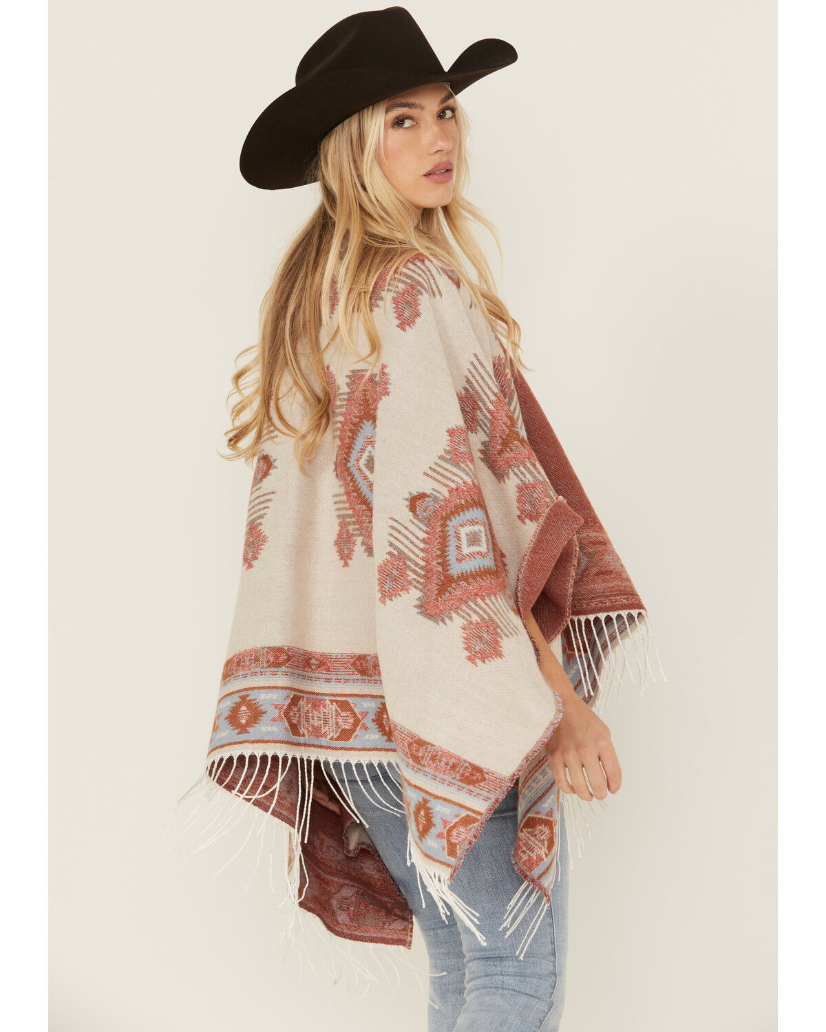 Idyllwind Women's Austin Southwestern Print Fringe Shawl