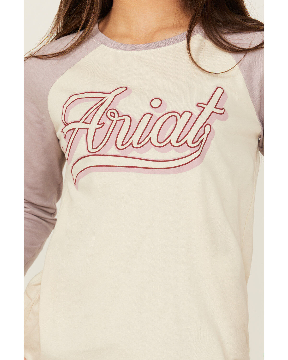 Ariat Girls' Script Baseball Long Sleeve Shirt