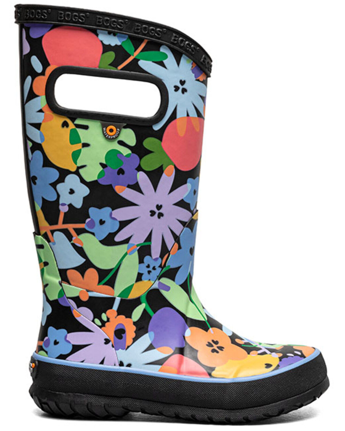 Bogs Girls' Overlap Flowers Rainboots