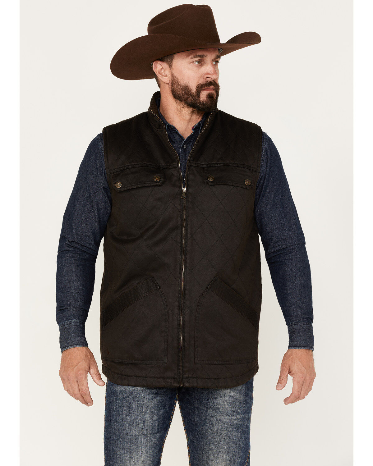 Cody James Men's Perryton Quilted Field Vest