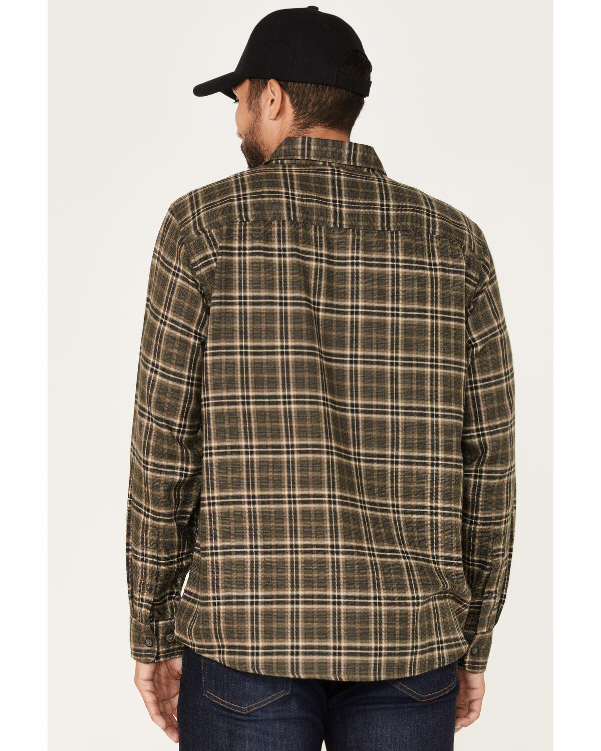 North River Men's Performance Plaid Print Long Sleeve Button Down Shirt