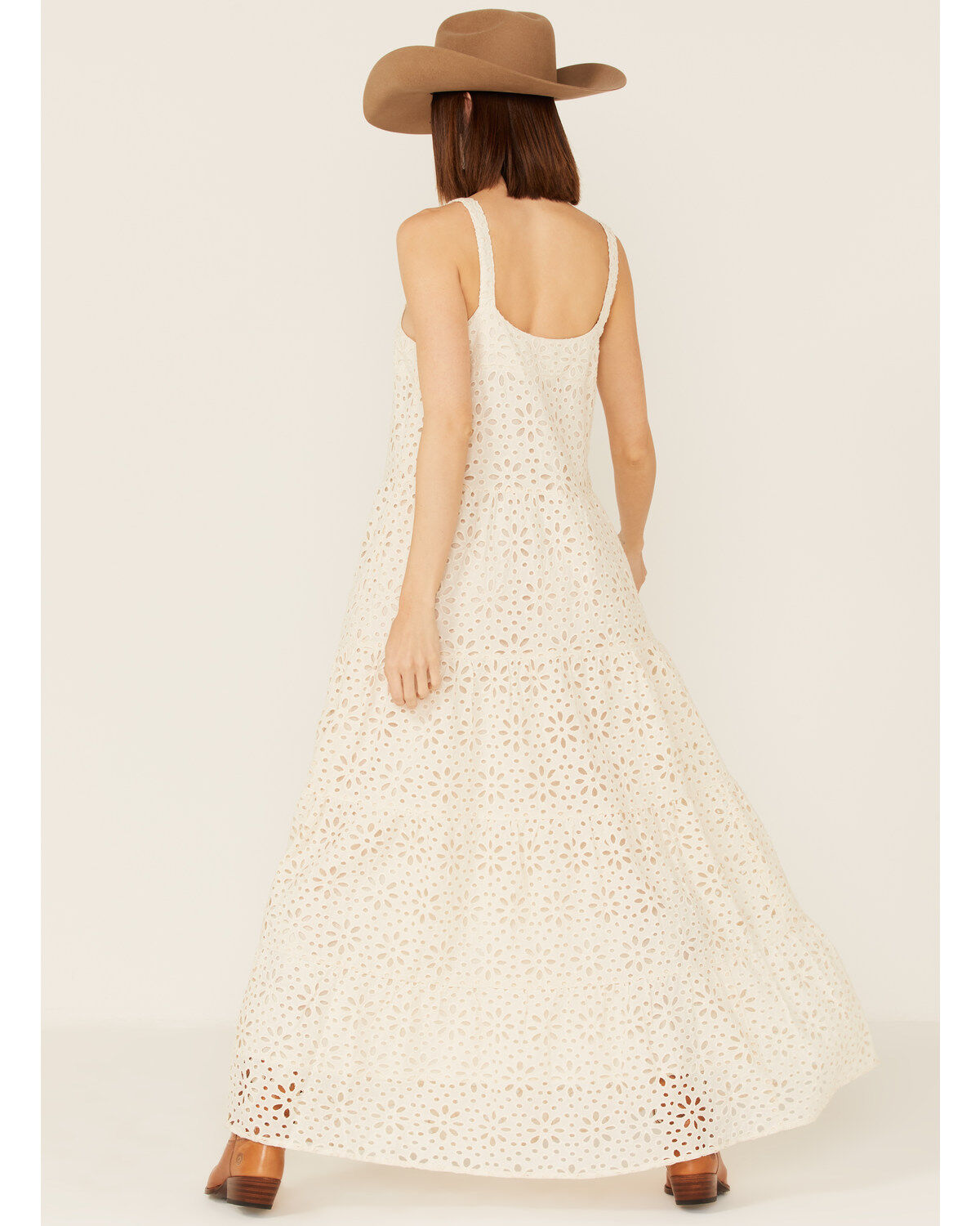 Jen's Pirate Booty Women's Flower Power Eyelet Lace Maxi Dress