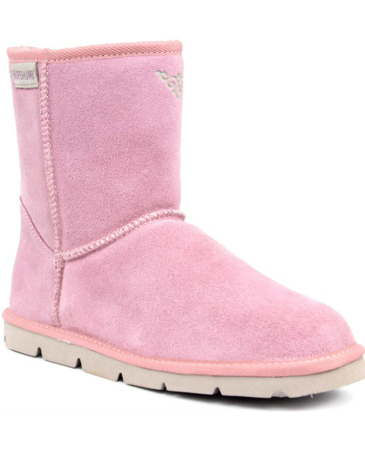 Superlamb Women's Argali 7.5" Suede Leather Pull On Casual Boots - Round Toe