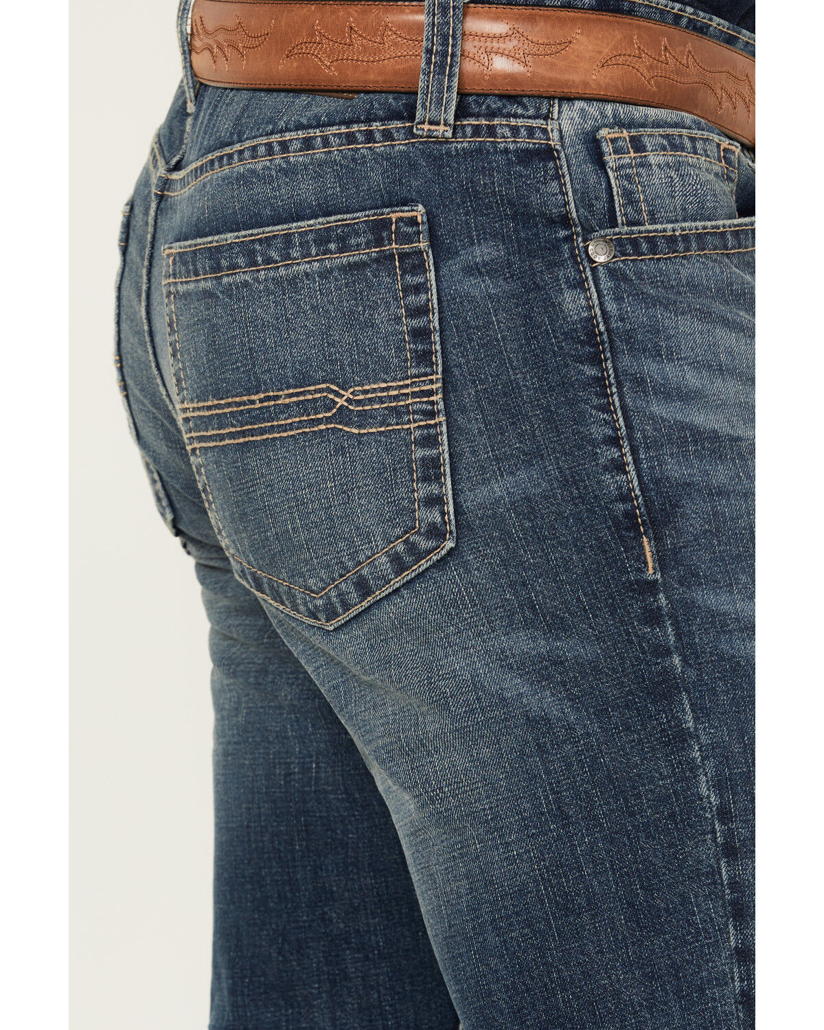 Cody James Men's Trigger Medium Wash Slim Straight Rigid Denim Jeans