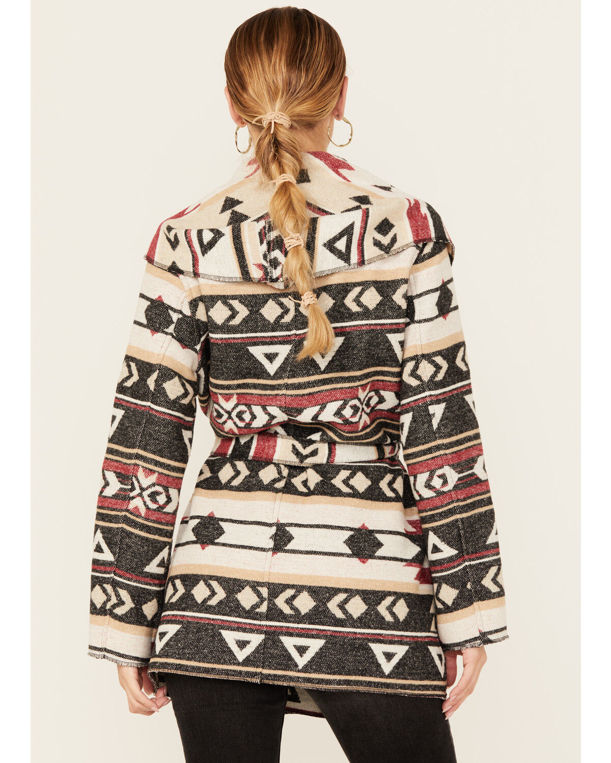 Cripple Creek Women's Southwestern Wrap Hooded Cardigan